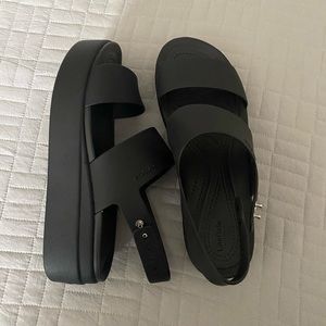 Crocs Brooklyn Low Wedge - Price is firm. These are like new. Paid $55.